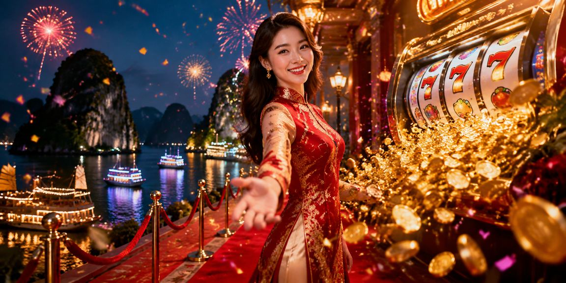 Người chơi tham gia máy Slots sôi động tại lễ hội game vịnh Hạ Long